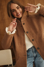 Charger l'image dans la galerie, Veste COMÈTE en laine camel
