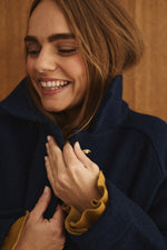 Charger l'image dans la galerie, Veste SONGE en laine marine
