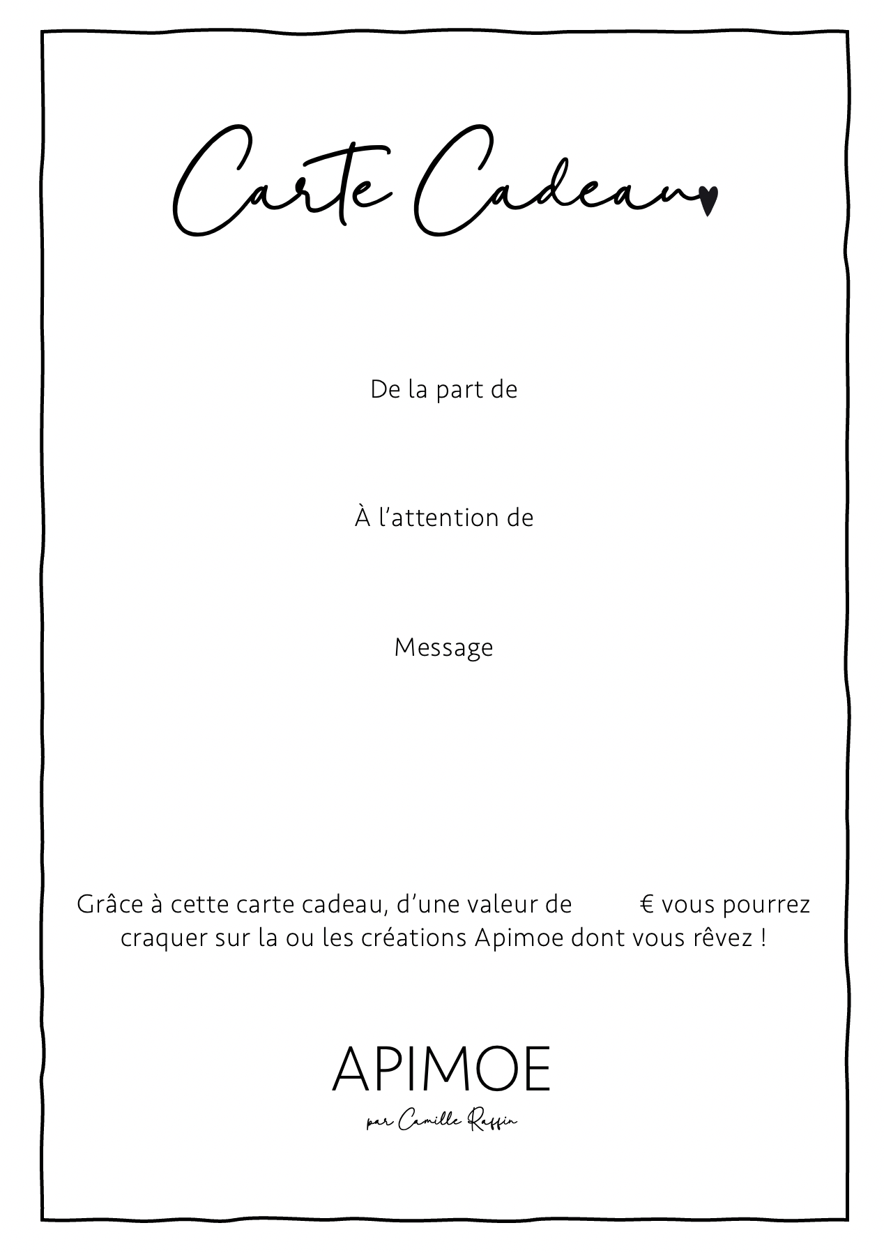 Carte Cadeau